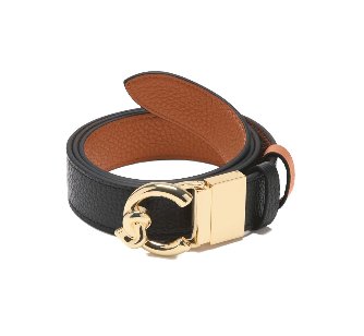 Coccinelle cintura donna SSM1106 nero/cuoio