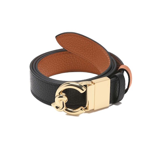 Coccinelle cintura donna SSM1106 nero/cuoio