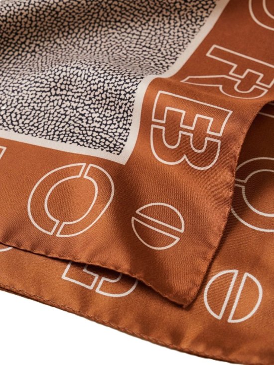 Borbonese foulard 6DP044TE2 caramello/OP naturale
