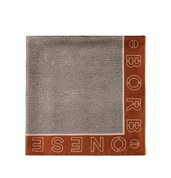 Borbonese foulard 6DP044TE2 caramello/OP naturale