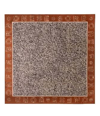 Borbonese foulard 6DP044TE2 caramello/OP naturale