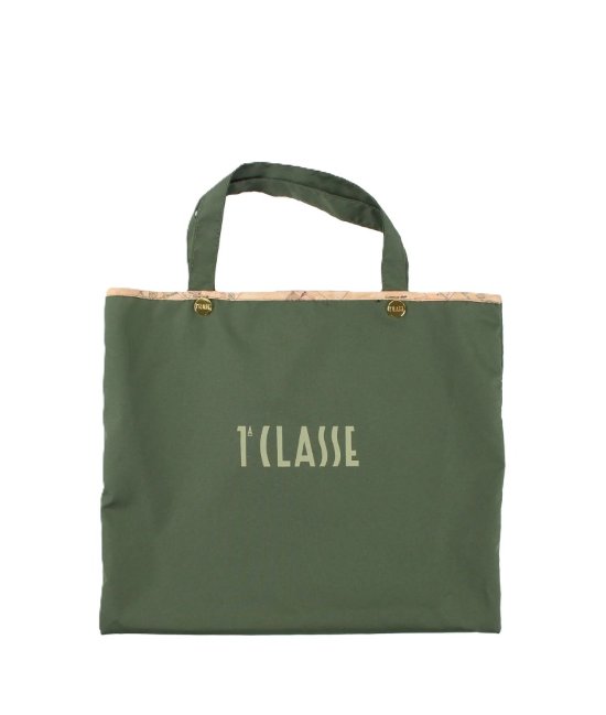 Alviero Martini 1ª Classe poncho lungo impermeabile 900-M verde oliva